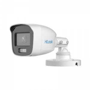 CCTV HILOOK CAMERA ANALOG COLORVU MINI BULLET 2MP WHITE LIGHT RANGE 20M (IP66)